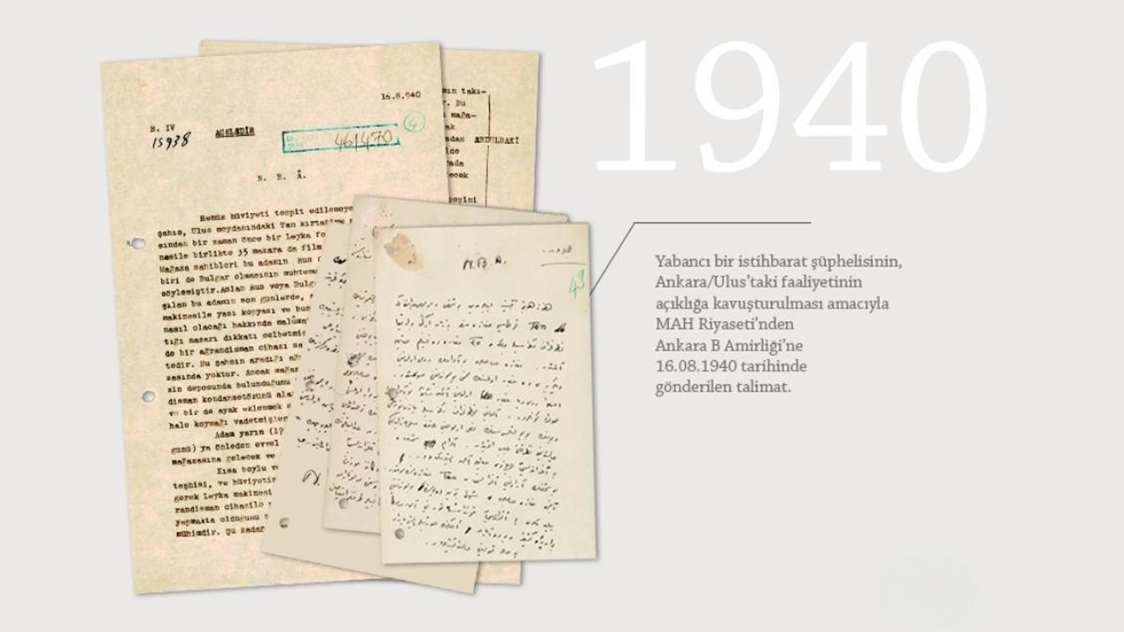 MİT 86 yıllık istihbarat belgesini yayımladı