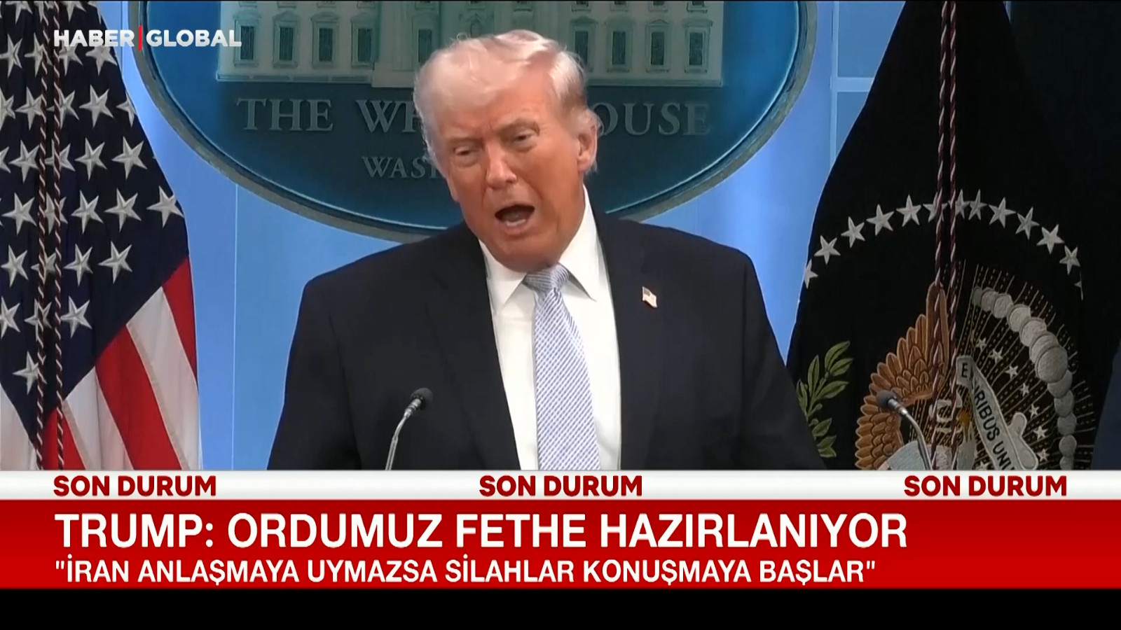 Trump: Ordumuz fethe hazırlanıyor