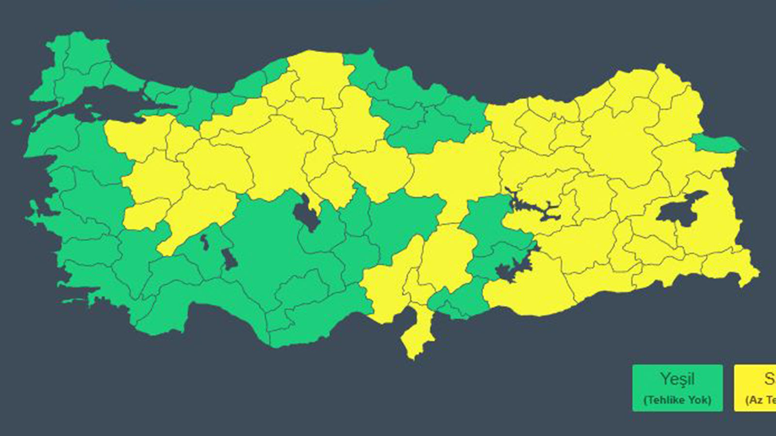 44 il için sarı kodlu uyarı: Kar ve kuvvetli sağanak yağışa dikkat!