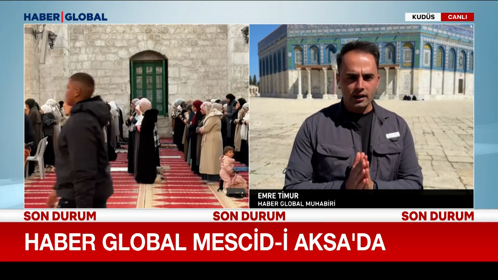 Haber Global Mescid-i Aksa'da