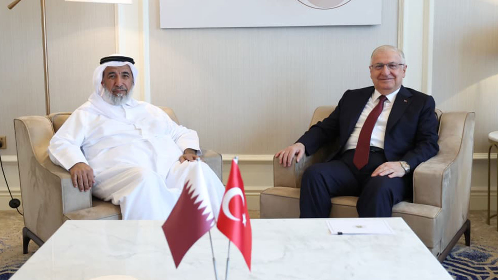 Bakan Güler, Katar Evkaf ve Şeriye Bakanı Al Ghanem ile görüştü