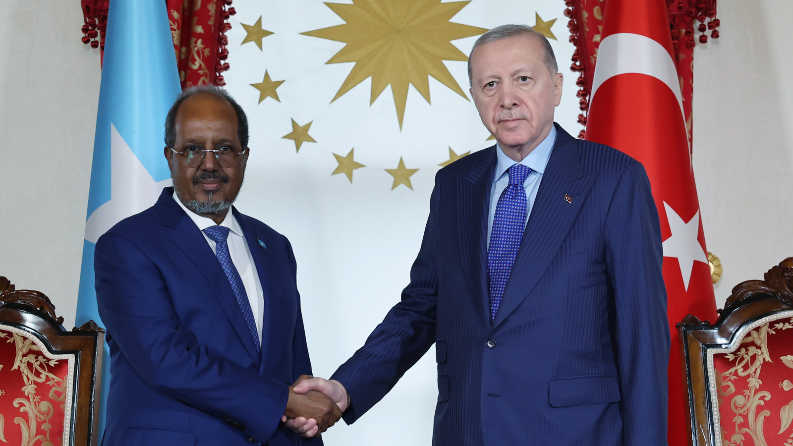 Cumhurbaşkanı Erdoğan, Somali Cumhurbaşkanı Hasan Şeyh Mahmud ile görüştü