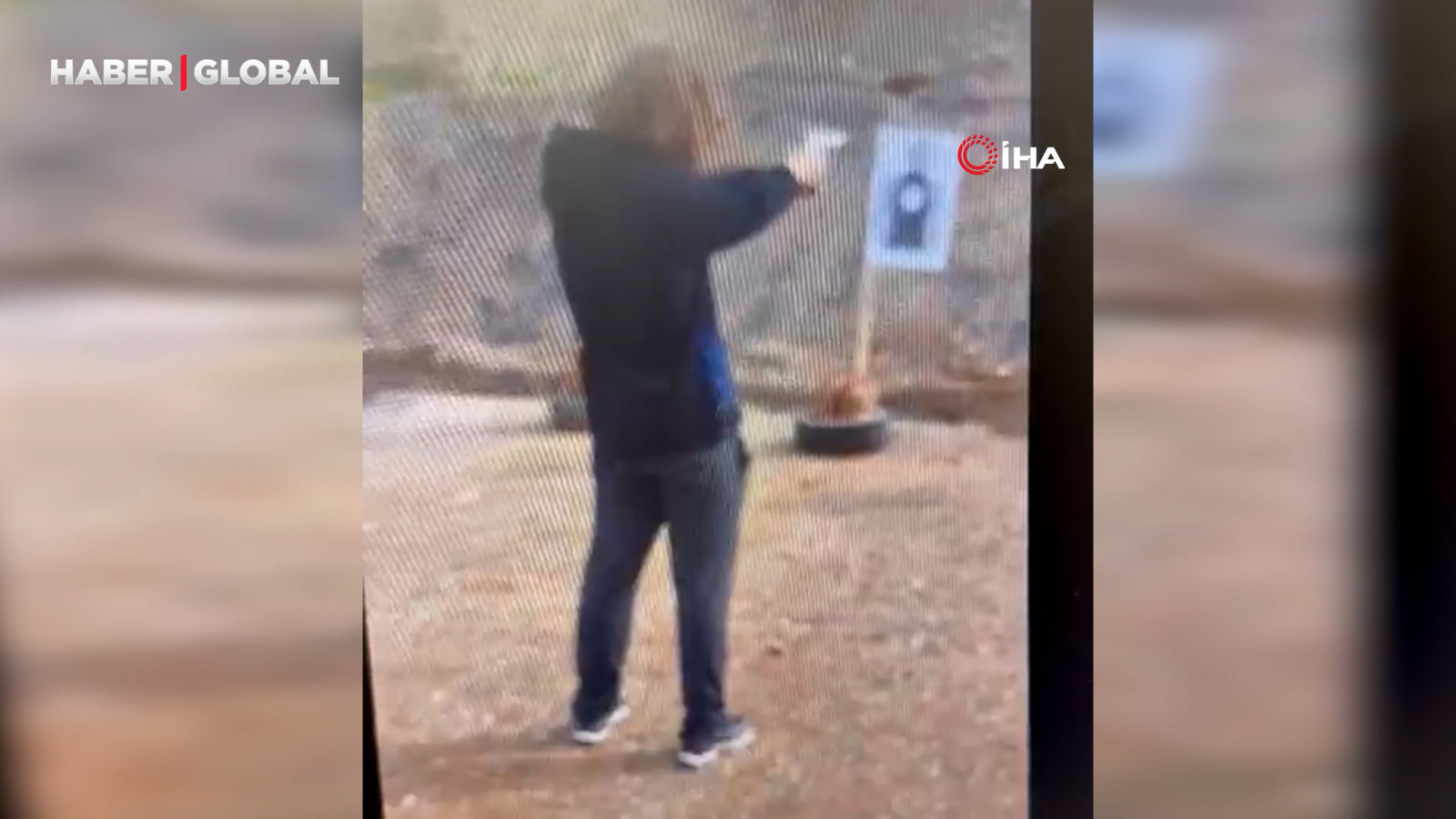 Okul saldırganının birkaç gün önce poligonda atış talimi yaptığı anlar kamerada