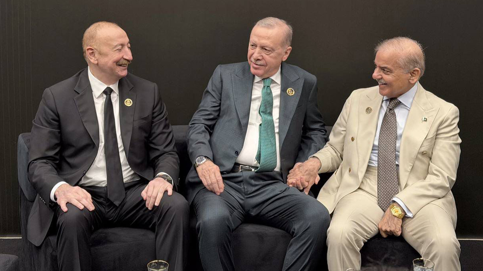 Erdoğan, Aliyev ve Şerif ile görüştü