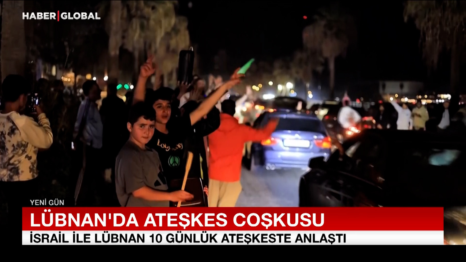 Lübnan’da ateşkes coşkusu