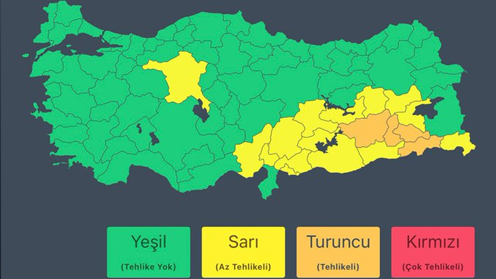 Bu illerde yaşayanlar dikkat! İçişleri Bakanlığı'ndan "sarı" ve "turuncu" kodlu uyarı!