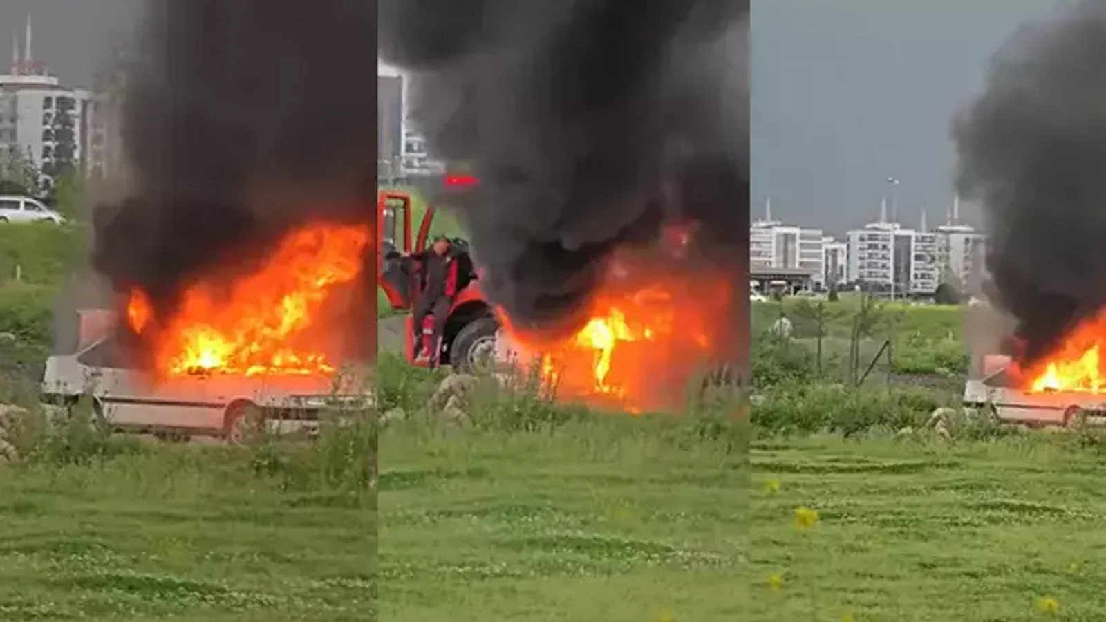Galericiler Sitesi’nde korkutan yangın