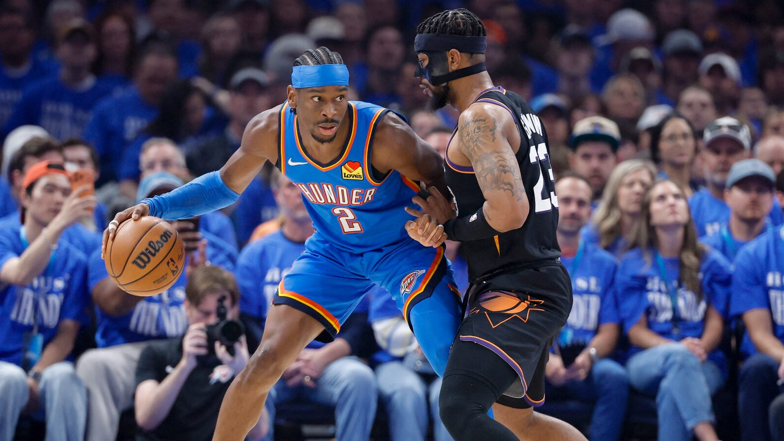 NBA play-off'larında Thunder, Suns'ı 35 sayı farkla yenerek seride 1-0 öne geçti