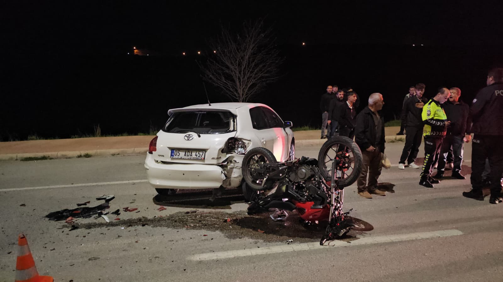 Çorum'da otomobille motosiklet çarpıştı: 1 yaralı