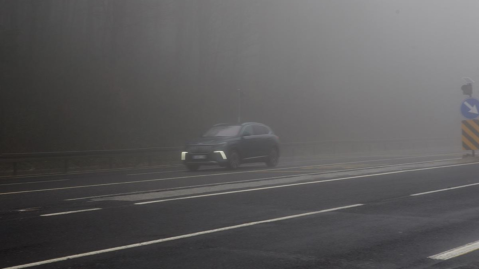 Bolu Dağı’nda yoğun sis: Görüş 30 metreye düştü