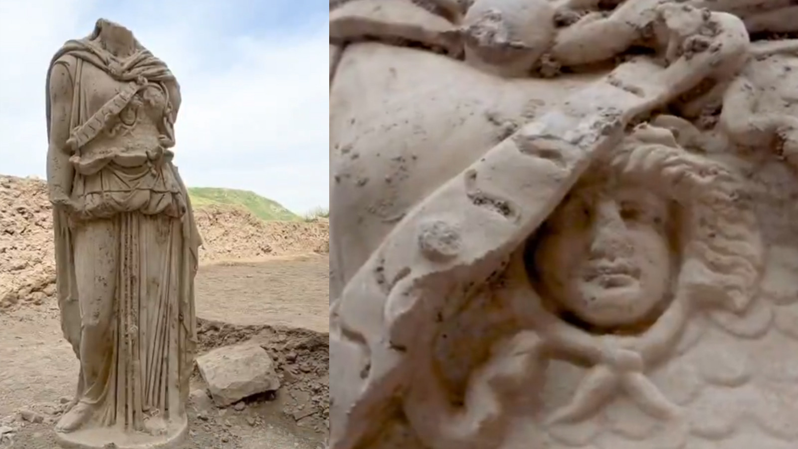 Laodikeia'da 2 metrelik "Athena" heykeli bulundu