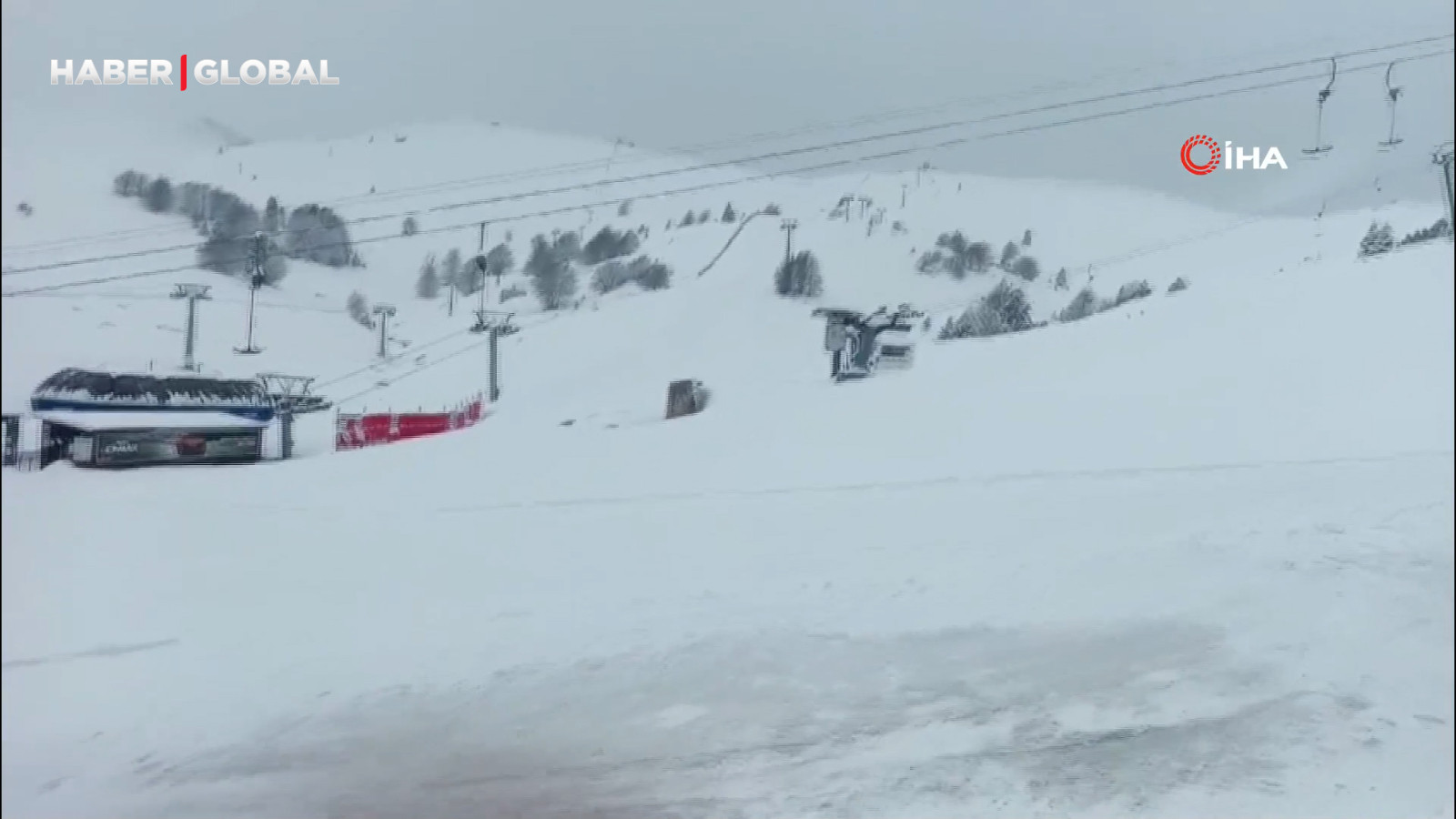 Nisan sonunda Uludağ’da kış geri döndü