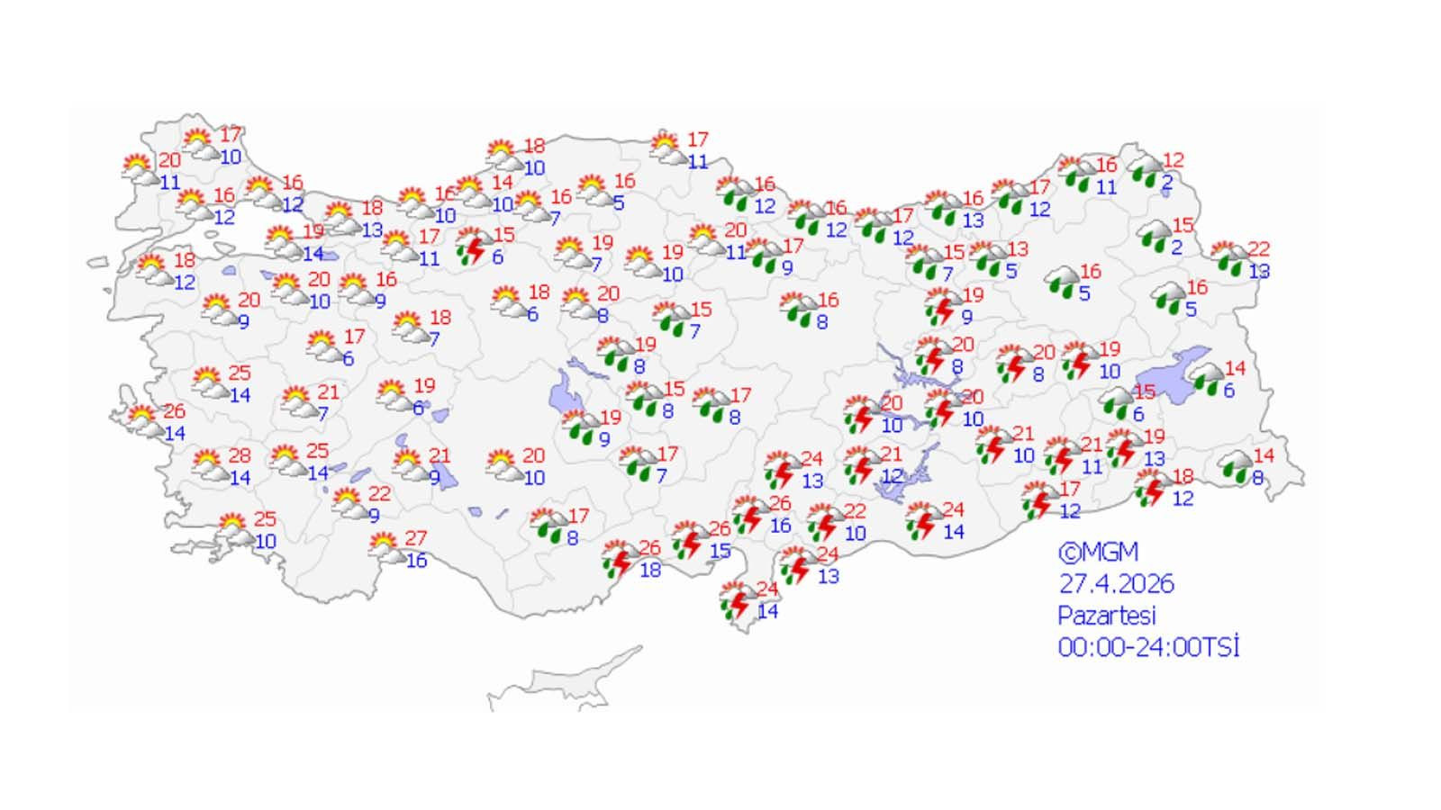 5 gün gökyüzü karışıyor... Meteoroloji il il açıkladı: Sağanak da var güneş de! - Resim: 8