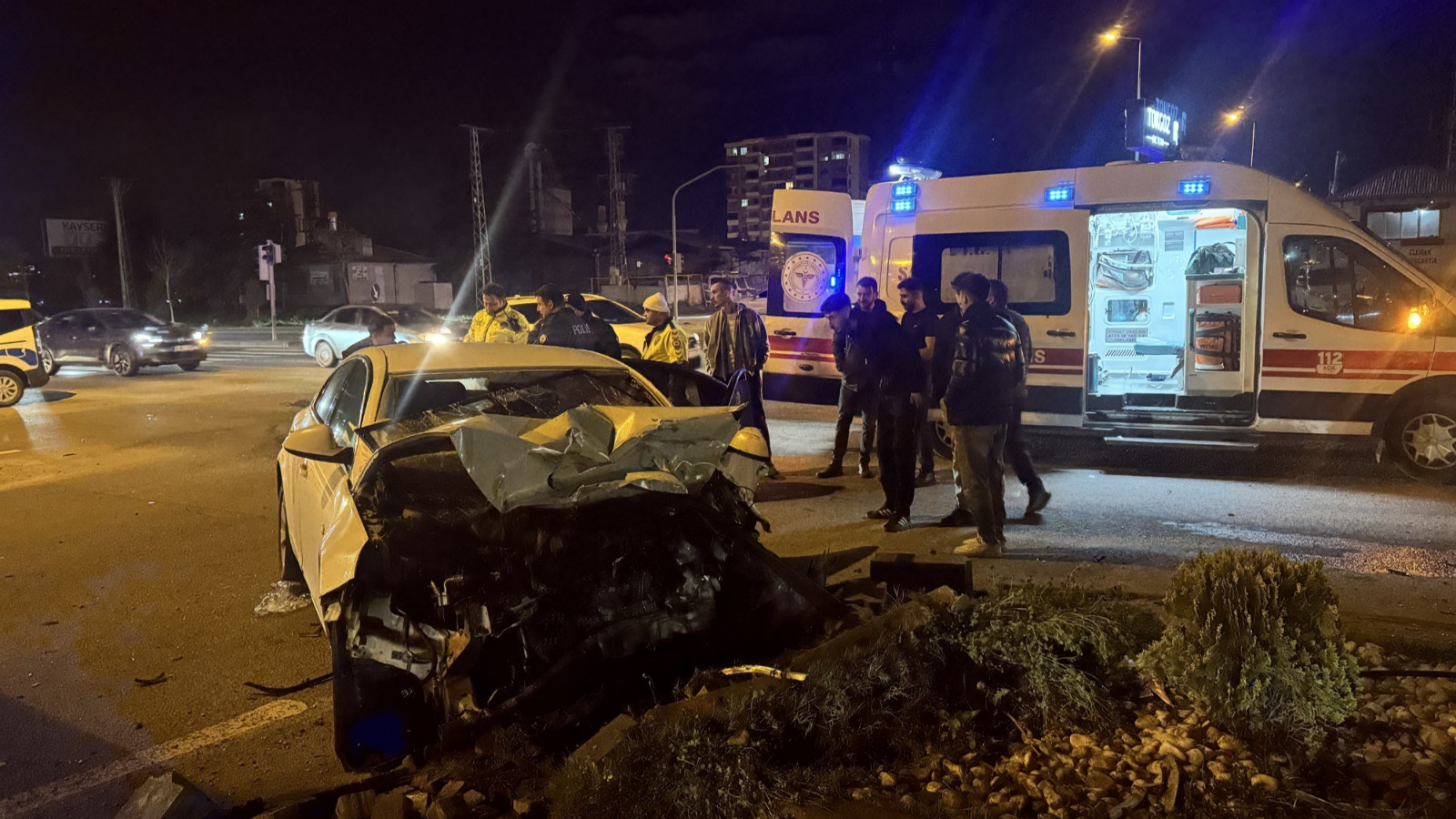 Kayseri'de trafik kazası: 4 yaralı