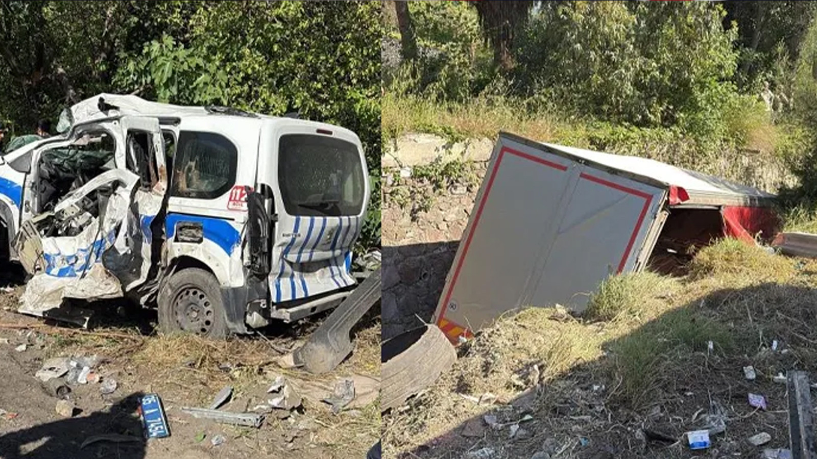 İzmir'de katliam gibi kaza: Ölü ve yaralılar var