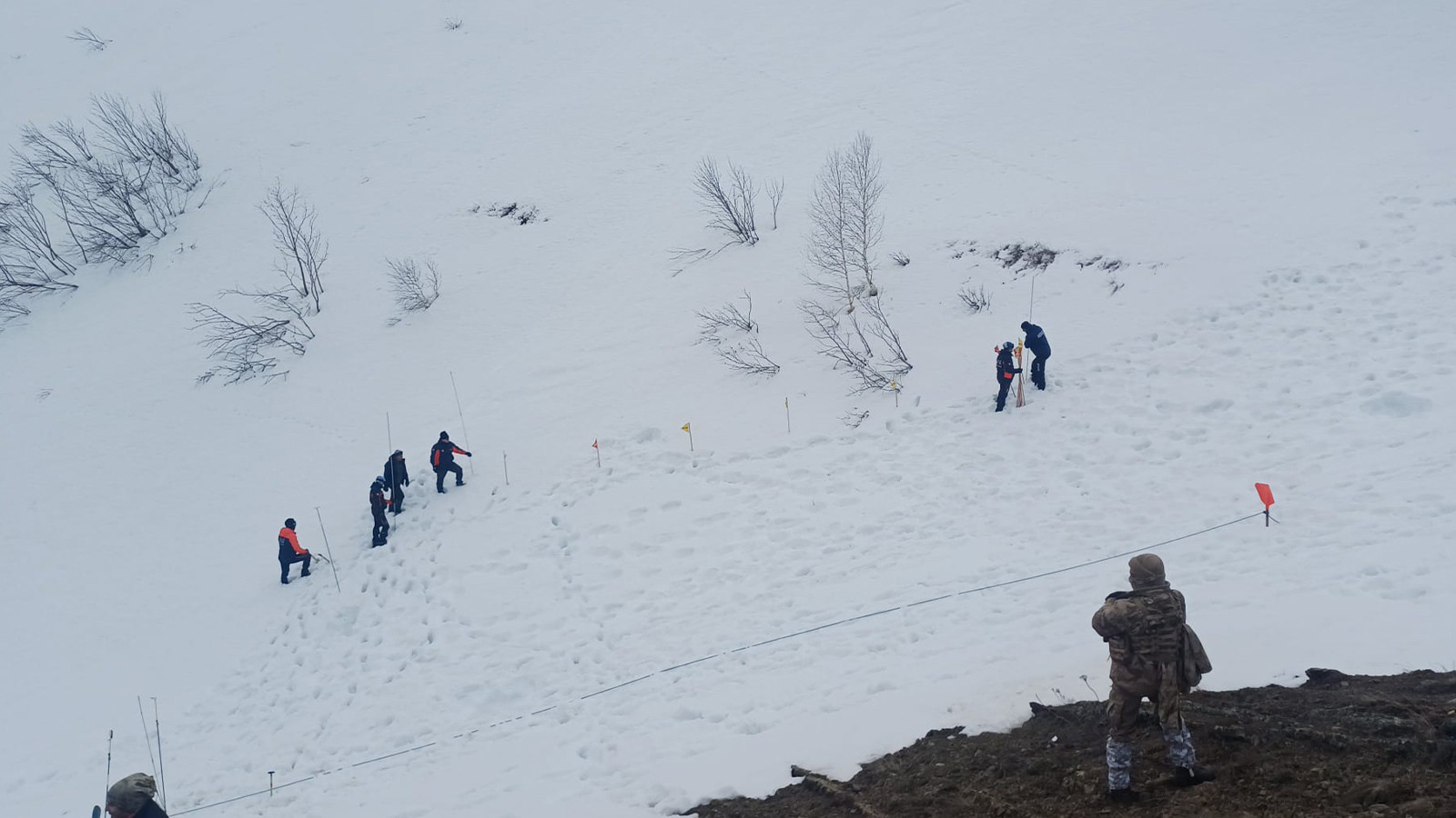 Artvin'de çığ altında kalan çobanı arama çalışmaları sürüyor