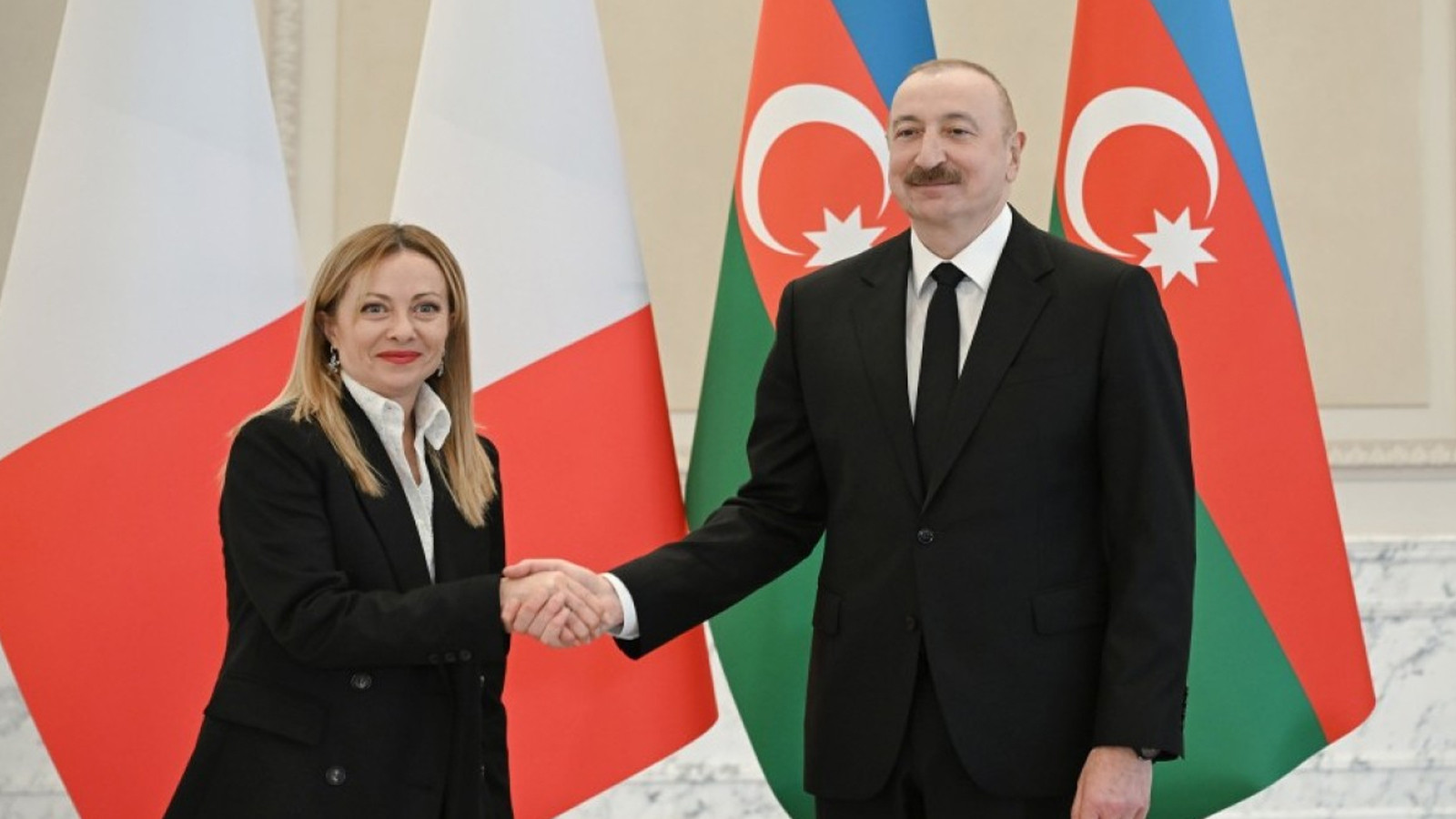 Azerbaycan Cumhurbaşkanı Aliyev, İtalya Başbakanı Meloni’yi kabul etti