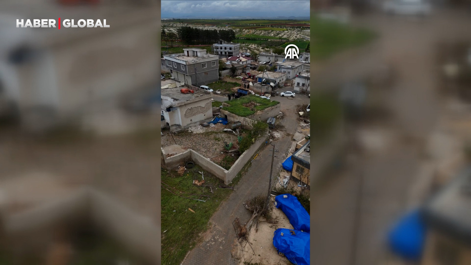 Gaziantep'te fırtınanın verdiği hasar gün aydınlanınca ortaya çıktı