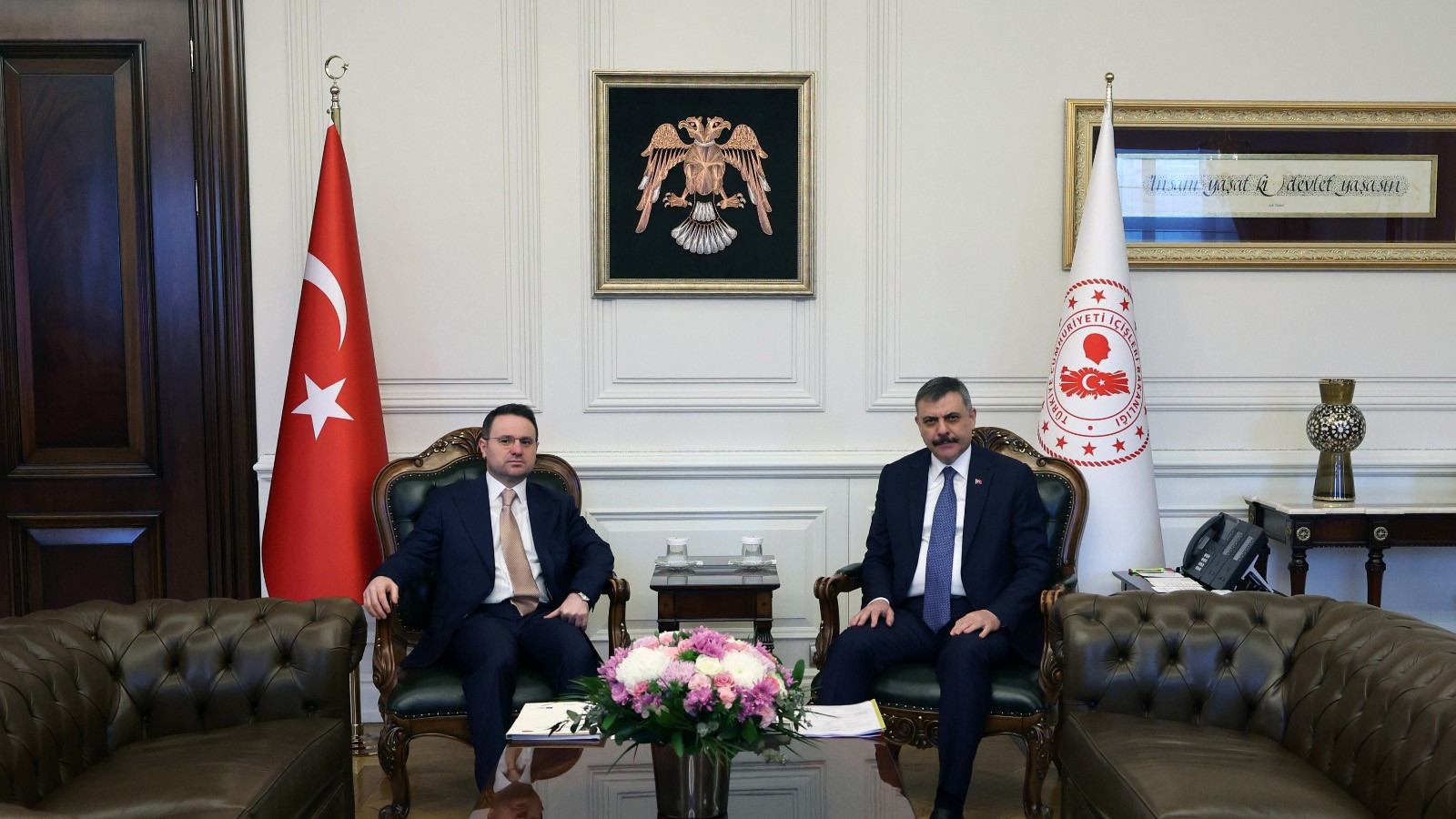 İçişleri Bakanı Çiftçi ile Adalet Bakanı Gürlek bir araya geldi