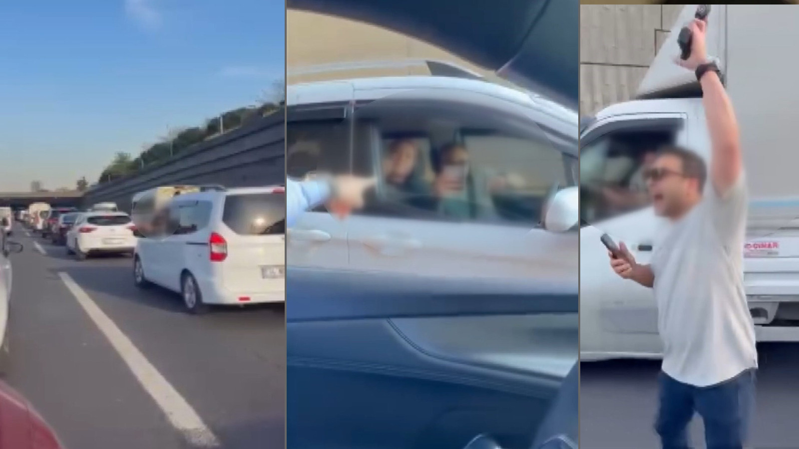 Beşiktaş’ta trafik dehşeti: Tartıştığı aracın önünü kesen polis havaya ateş açtı