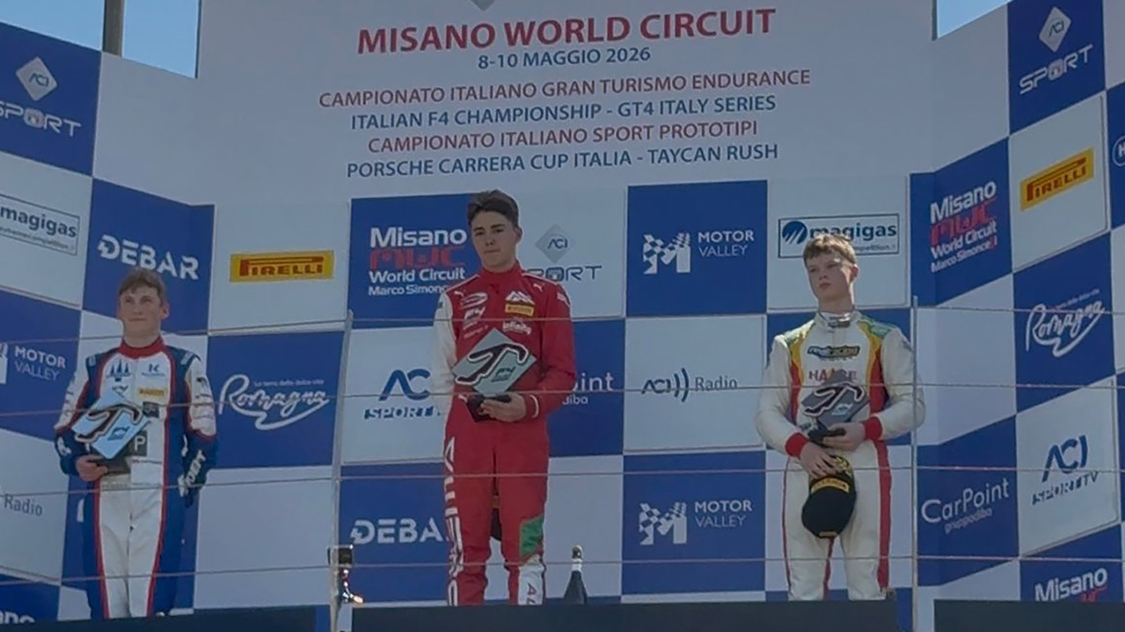 Alp Hasan Aksoy, Misano’daki Formula sahnesinde İstiklal Marşı'nı dinletti