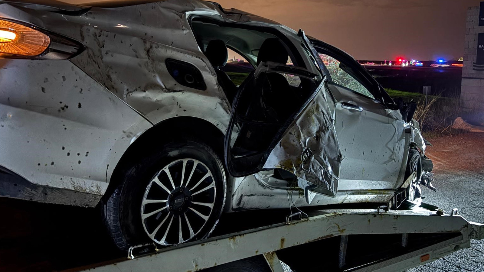 Kayseri'de takla atan otomobilde anne ve oğlu yaralandı
