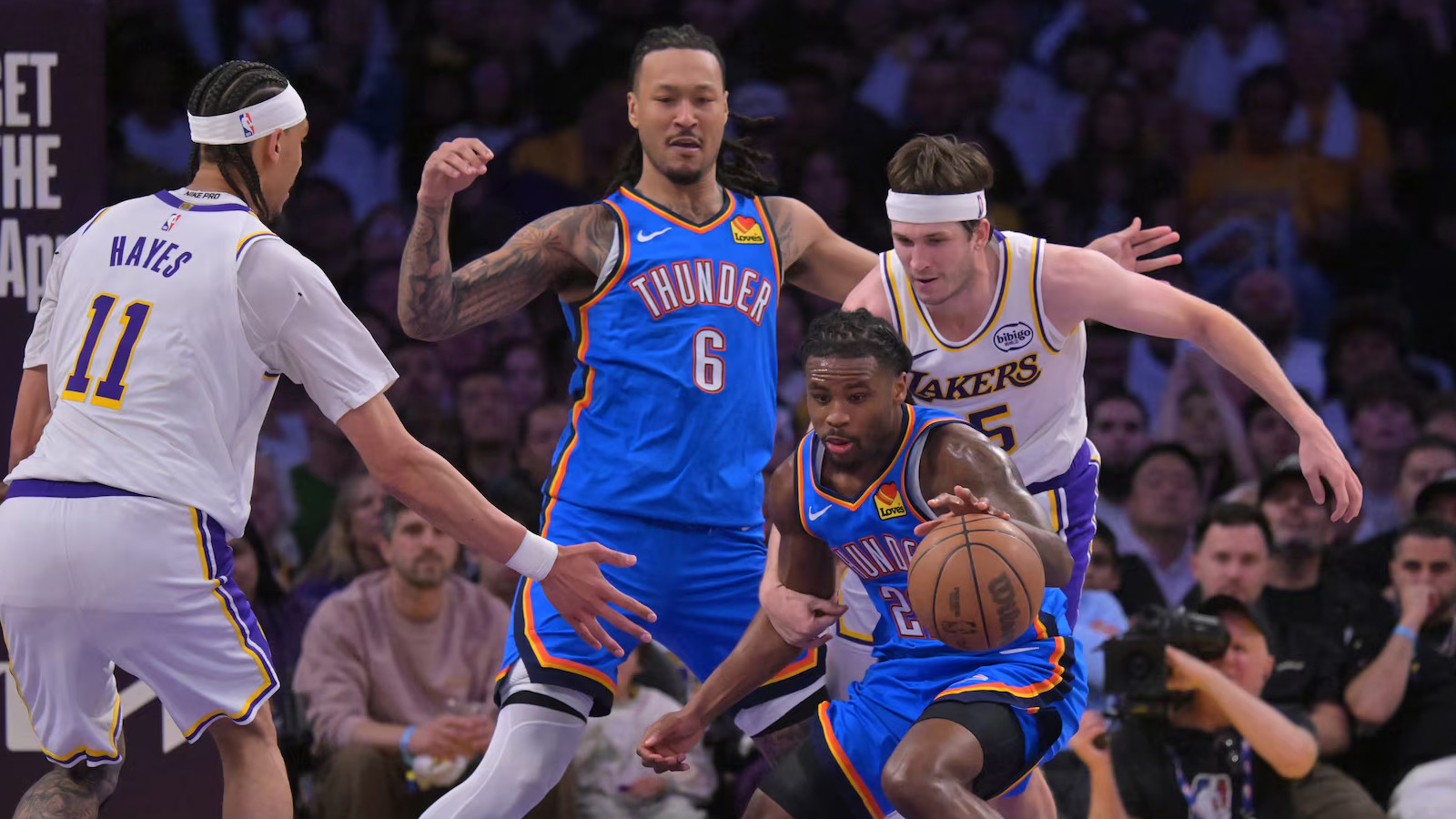 NBA play-off'larında Thunder, Lakers karşısında durumu 3-0 yaptı