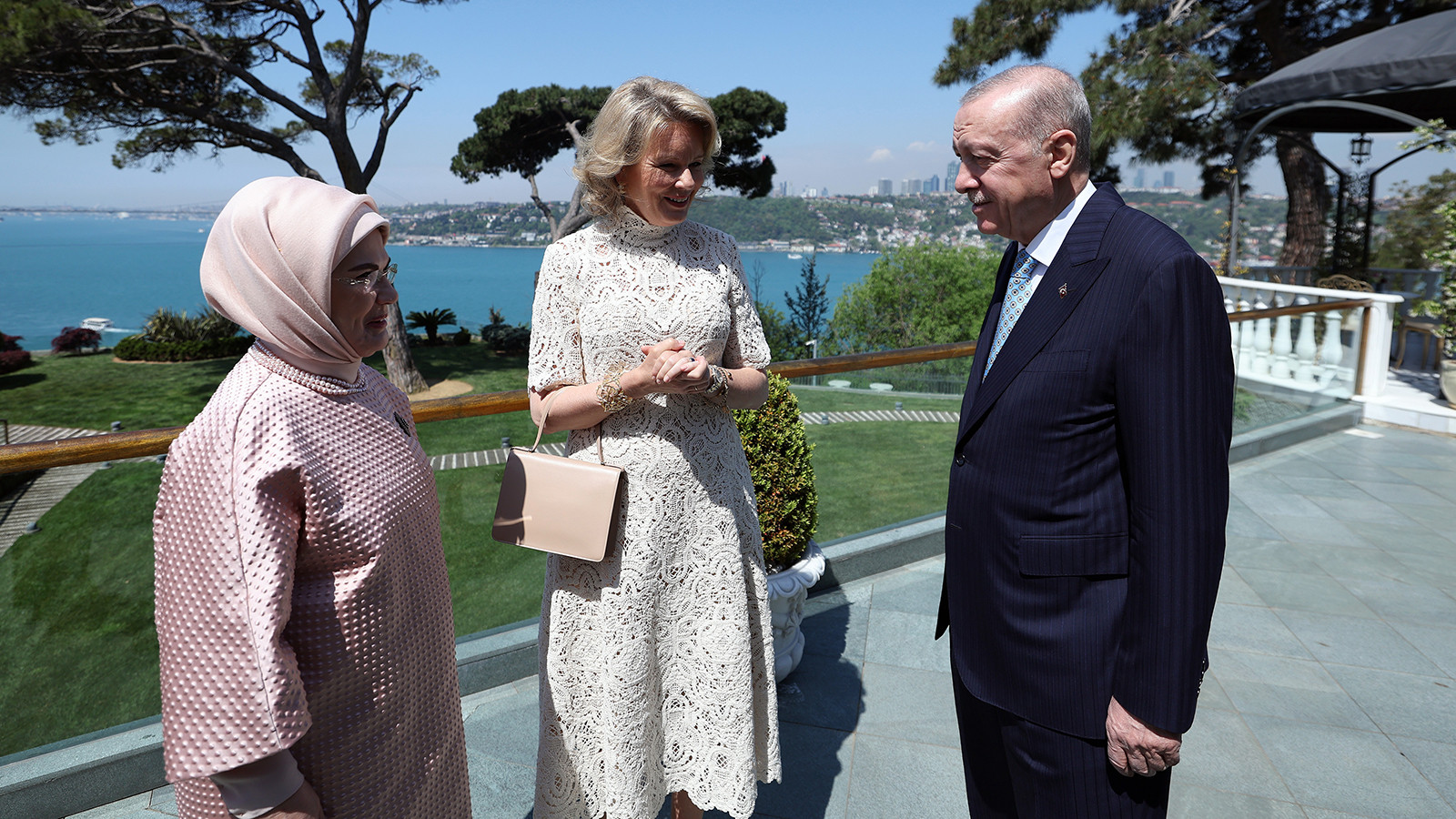 Cumhurbaşkanı Erdoğan, Belçika Kraliçesi Mathilde'yi kabul etti