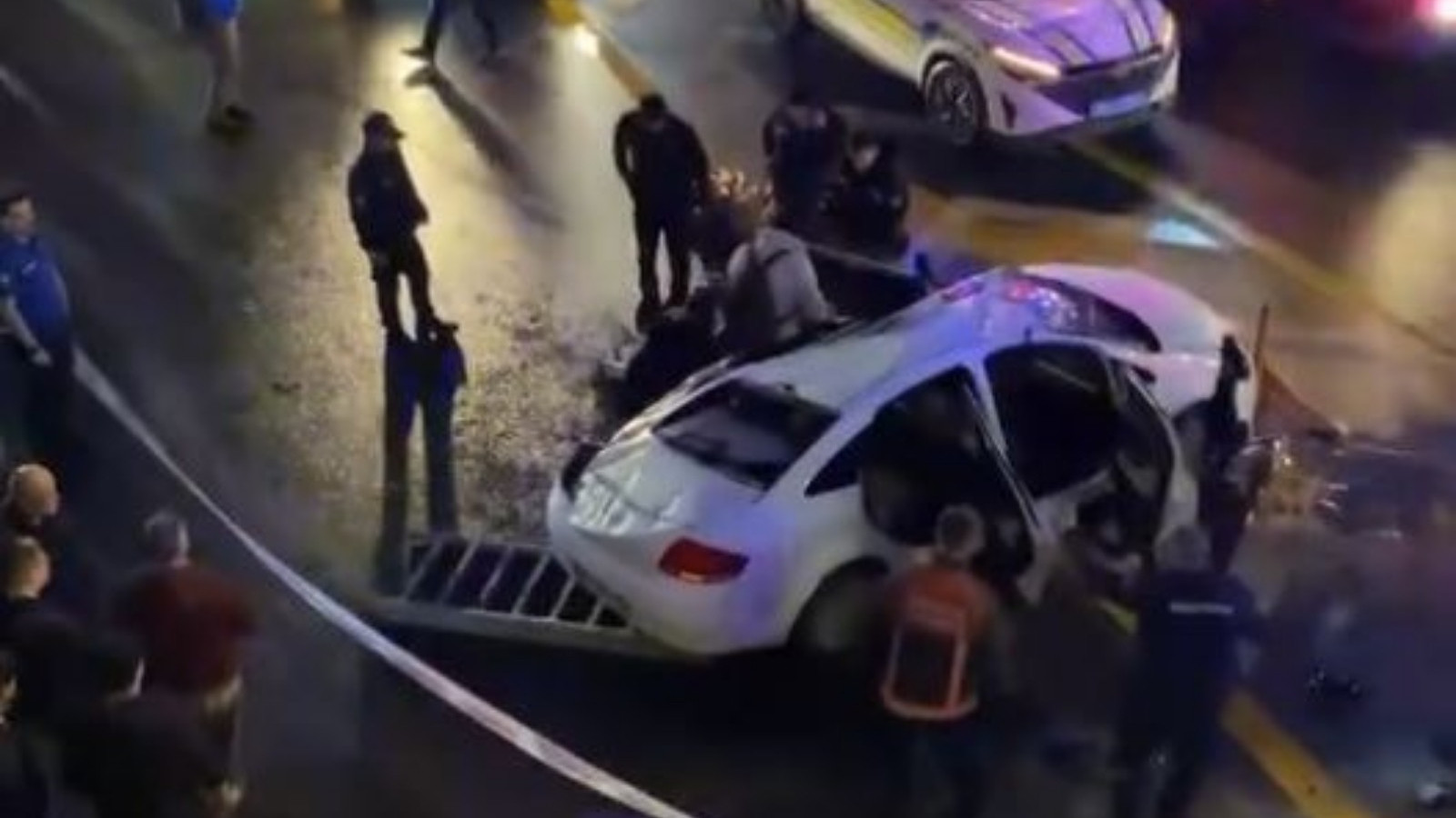 Ankara'da otomobil köprüden düştü: 1 yaralı