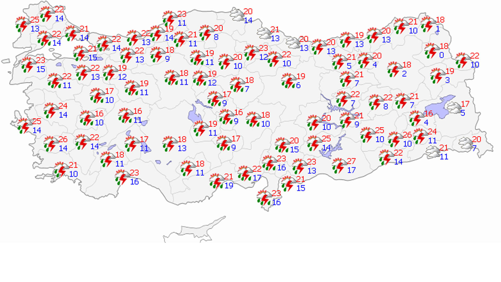 Meteoroloji'den 81 il için kuvvetli sağanak uyarısı