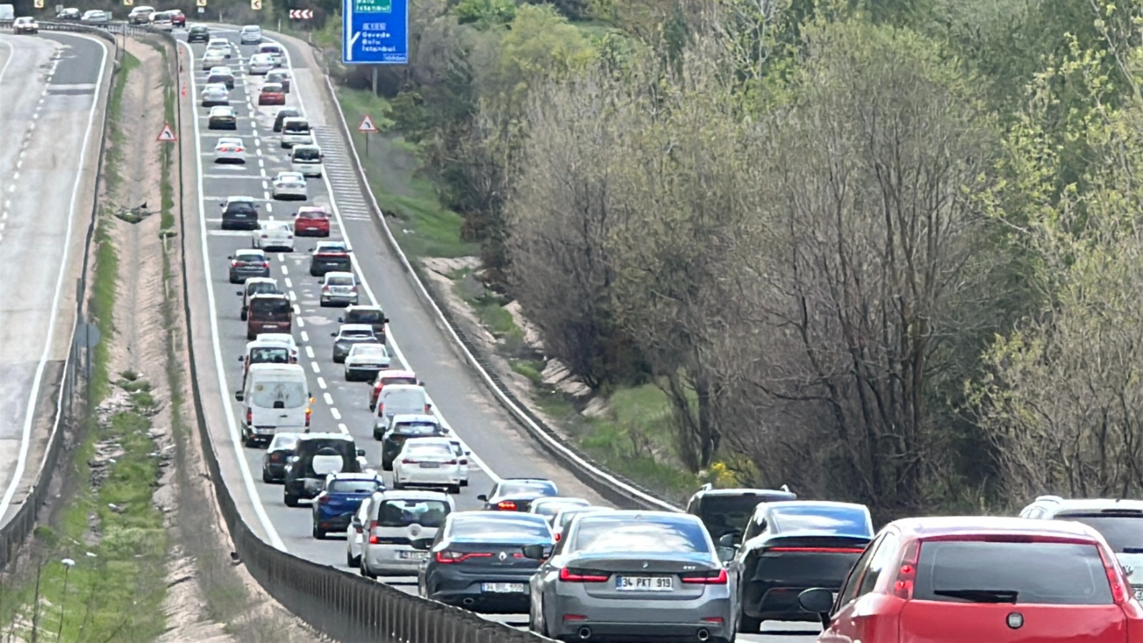 Bolu'da bayram dönüşü yoğunluğu başladı