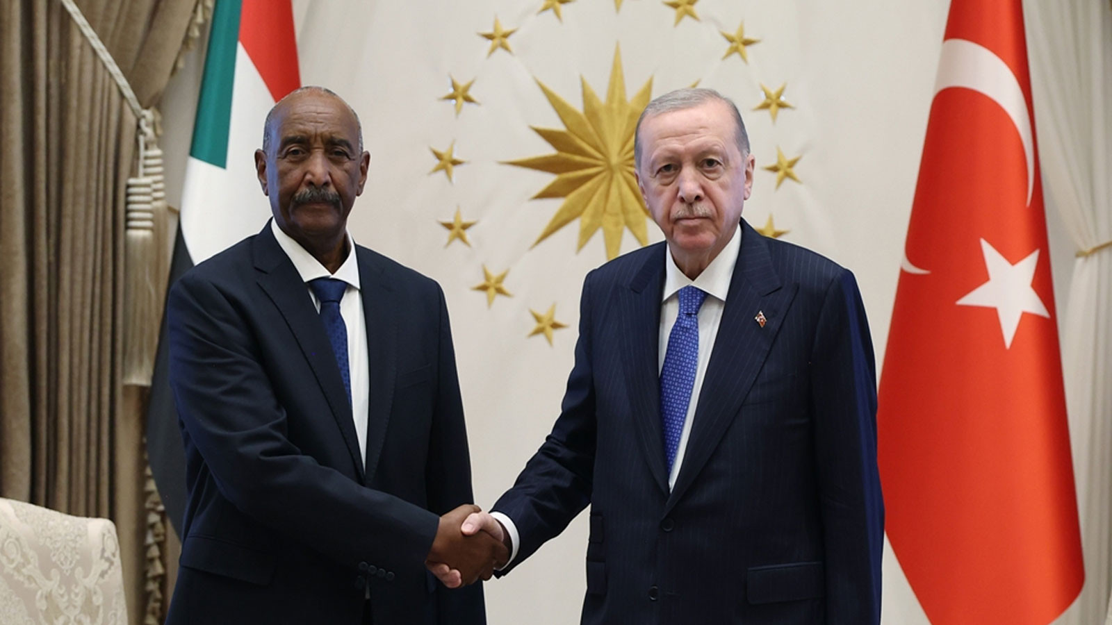 Cumhurbaşkanı Erdoğan, Sudan Egemenlik Konseyi Başkanı Burhan ile görüştü
