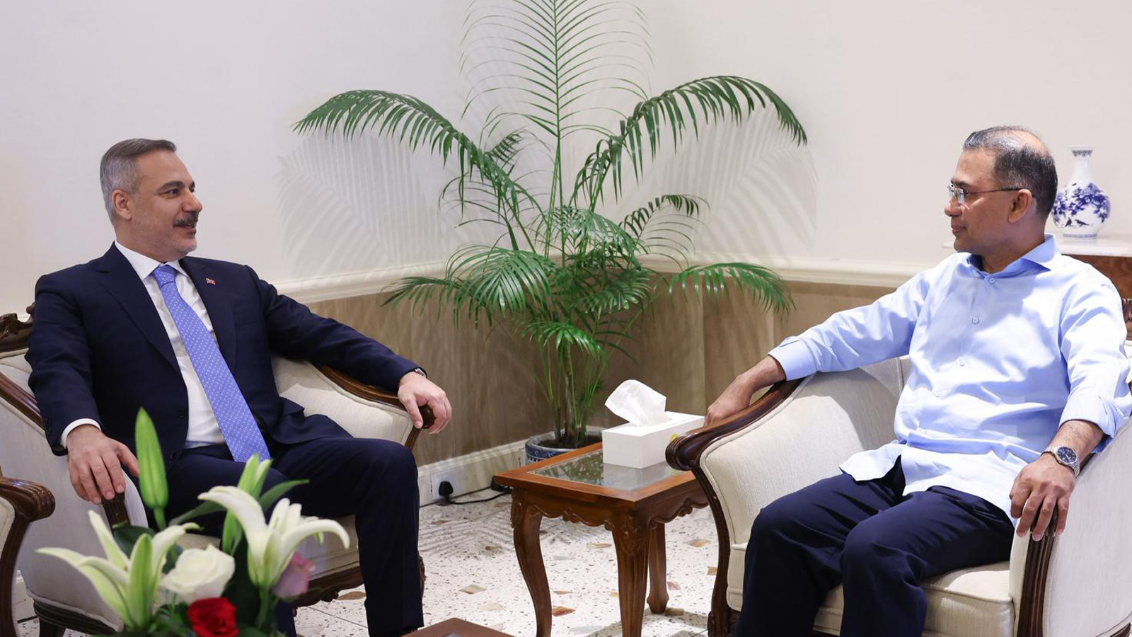Bakan Fidan, Bangladeş Başbakanı Rahman tarafından kabul edildi