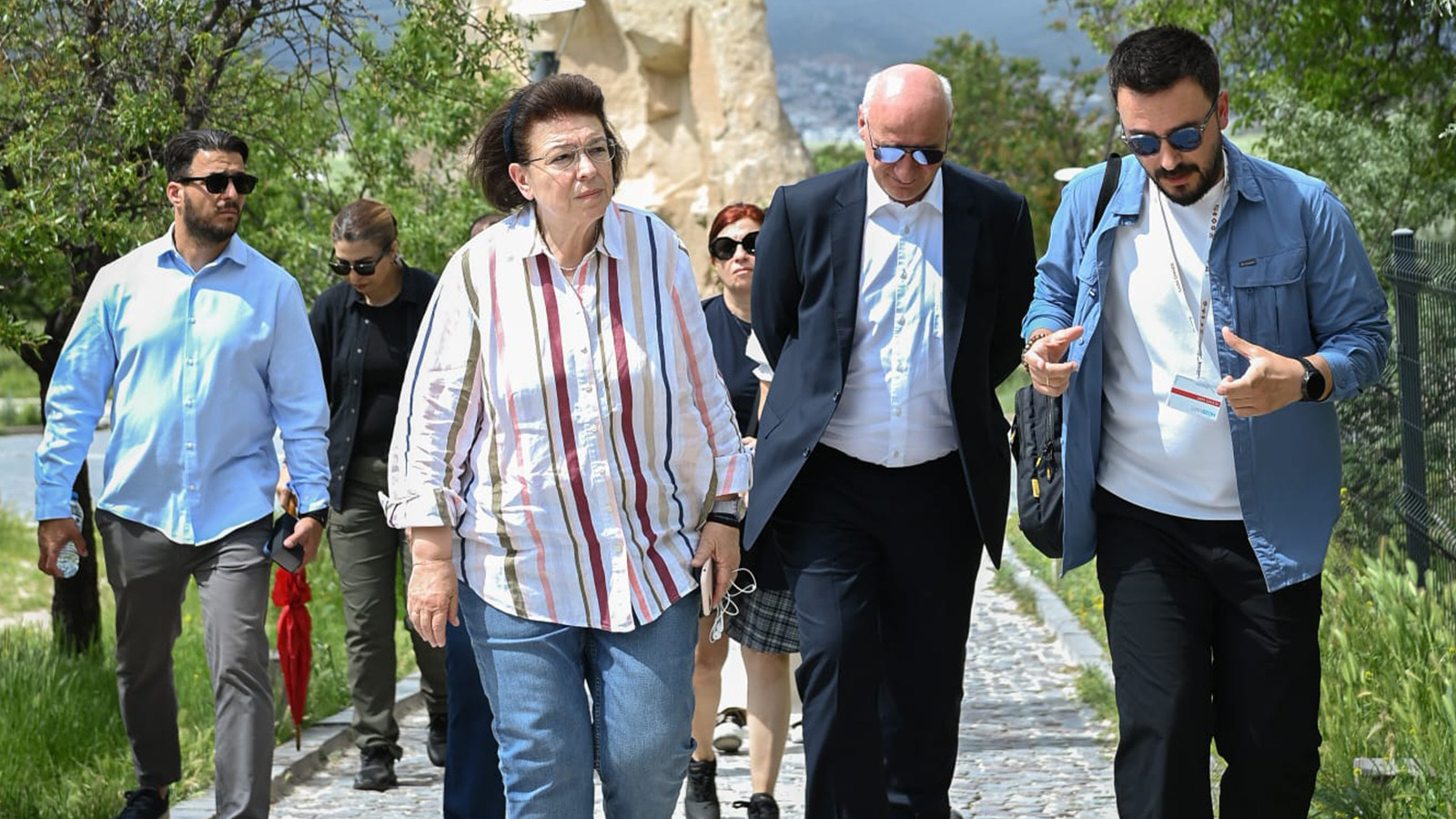 Yunanistan Kültür Bakanı Lina Mendoni, Kapadokya'yı gezdi