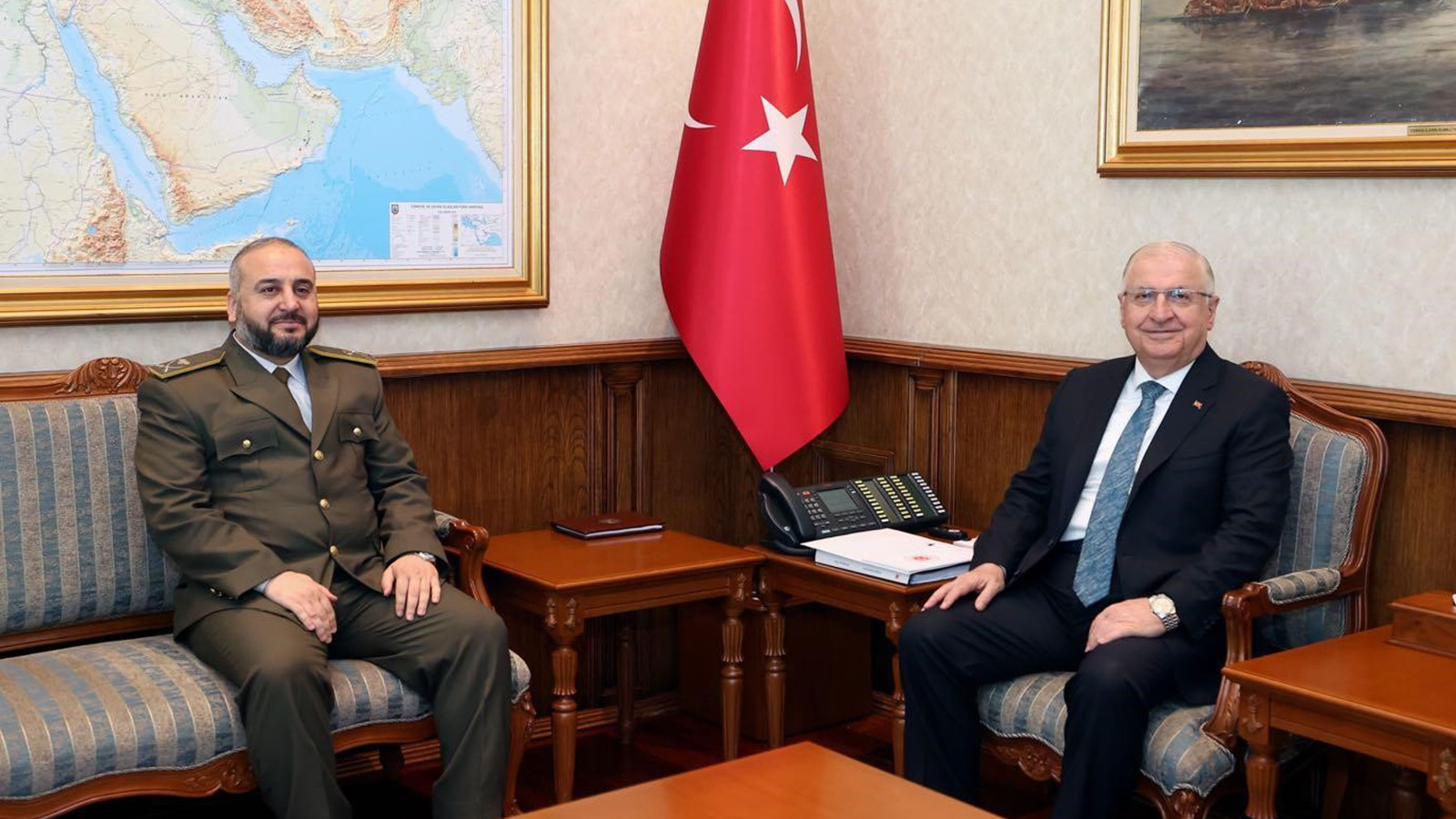 Milli Savunma Bakanı Güler, Suriyeli mevkidaşı Ebu Kasra ile