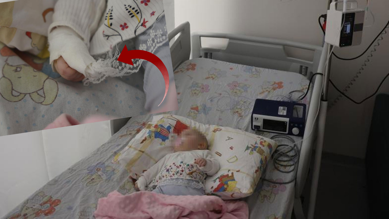 Hastanede hemşire skandalı! Serum çıkarırken bebeğin parmağını kesti