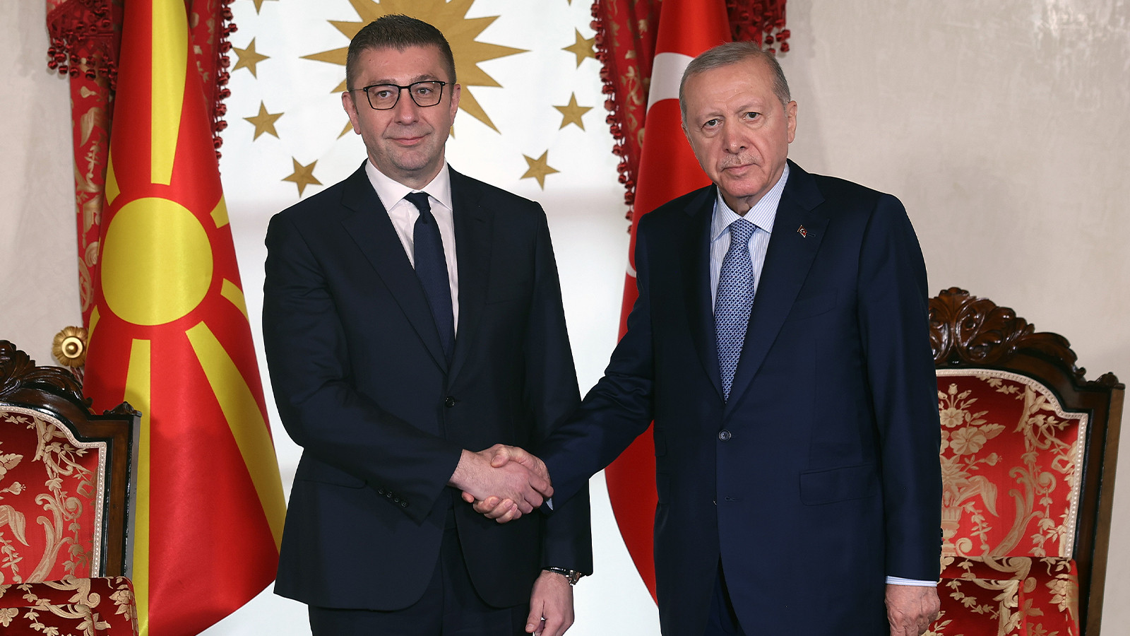 Cumhurbaşkanı Erdoğan, Kuzey Makedonya Başbakanı Mickoski'yi kabul etti