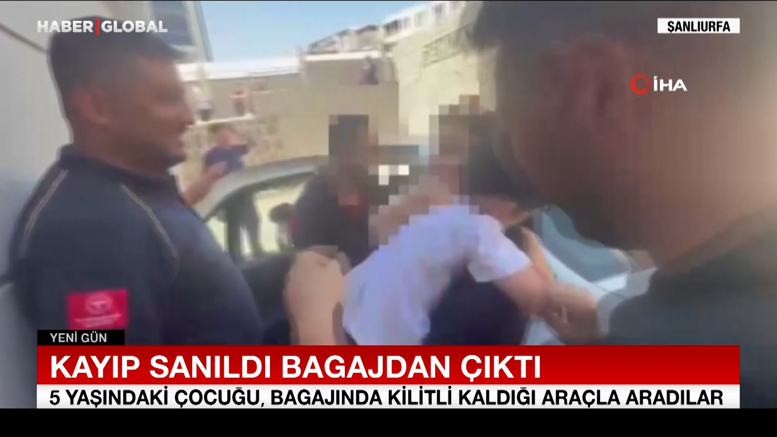 5 yaşındaki çocuk arabanın bagajında kilitli kaldı