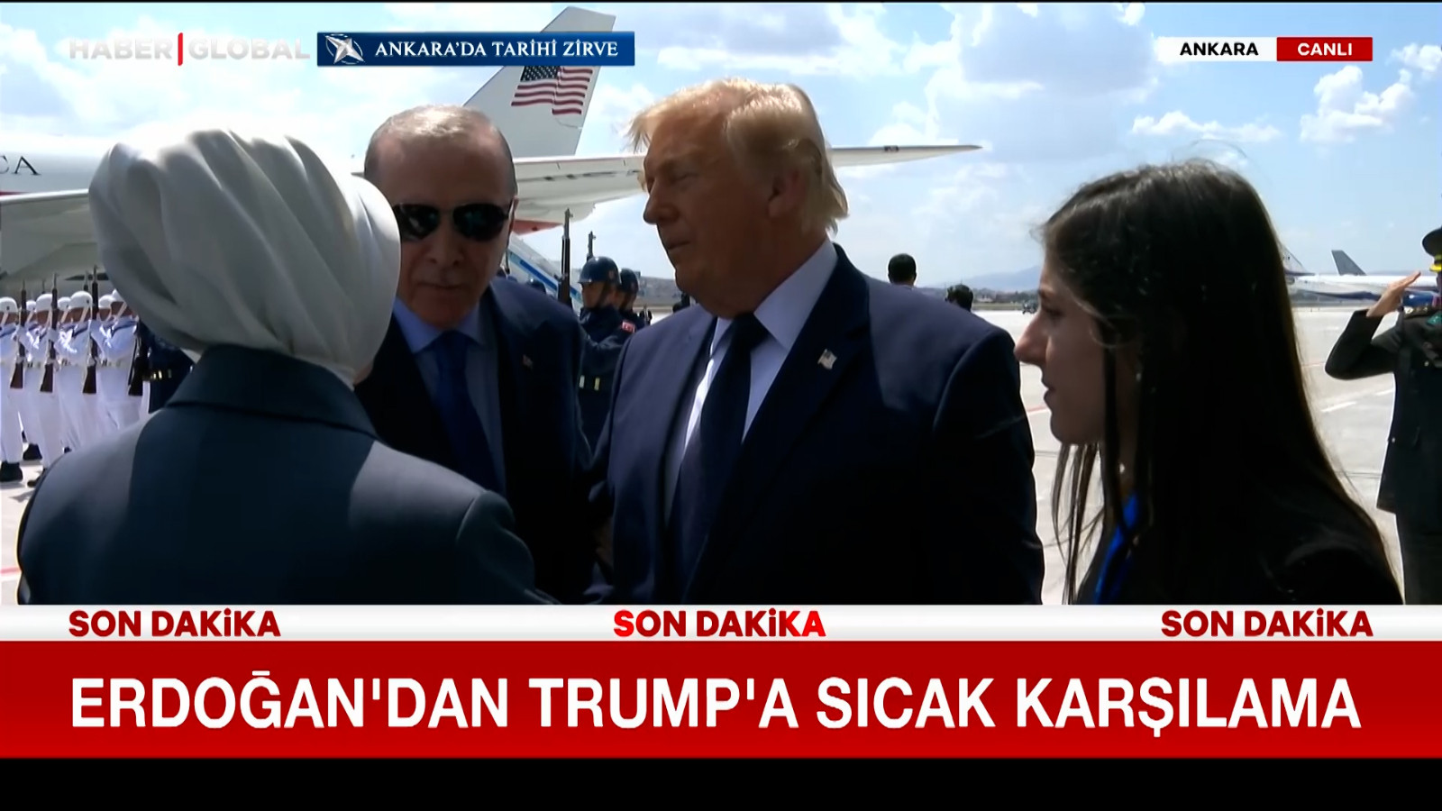 Trump Ankara'ya geldi