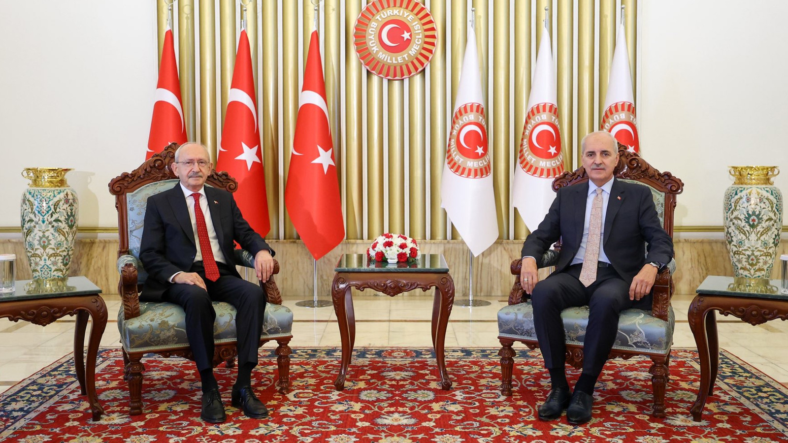 TBMM Lideri Kurtulmuş, Kılıçdaroğlu ile Buluştu