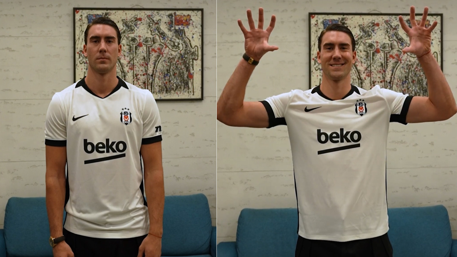 Beşiktaş'ın Yeni Golcüsü Dusan Vlahovic İstanbul'da