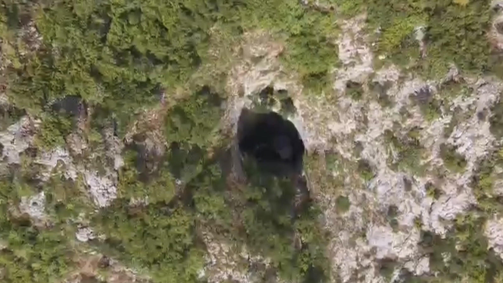 147 metre derinlikteki gizem... Dronla görüntülendi!