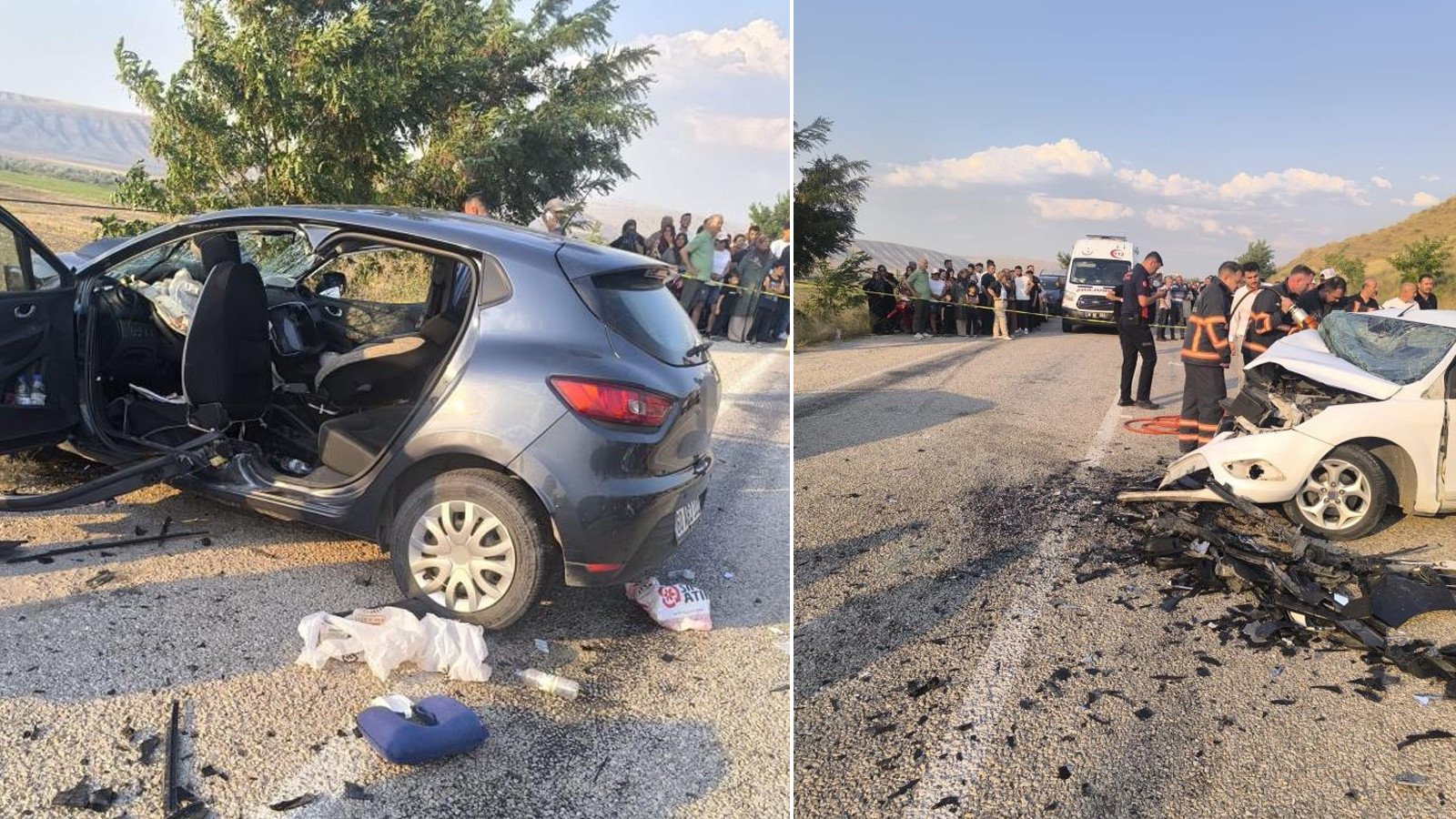 Çankırı'da iki otomobil çarpıştı: 1 ölü, 6 yaralı