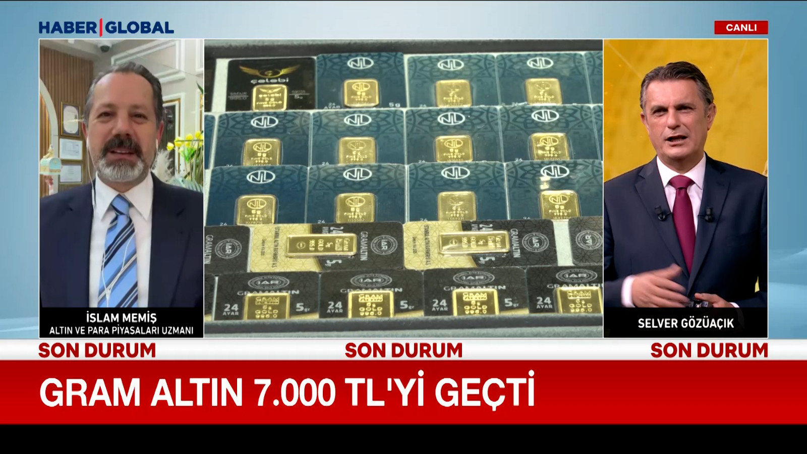 Gram altın 7000 TL’yi geçti