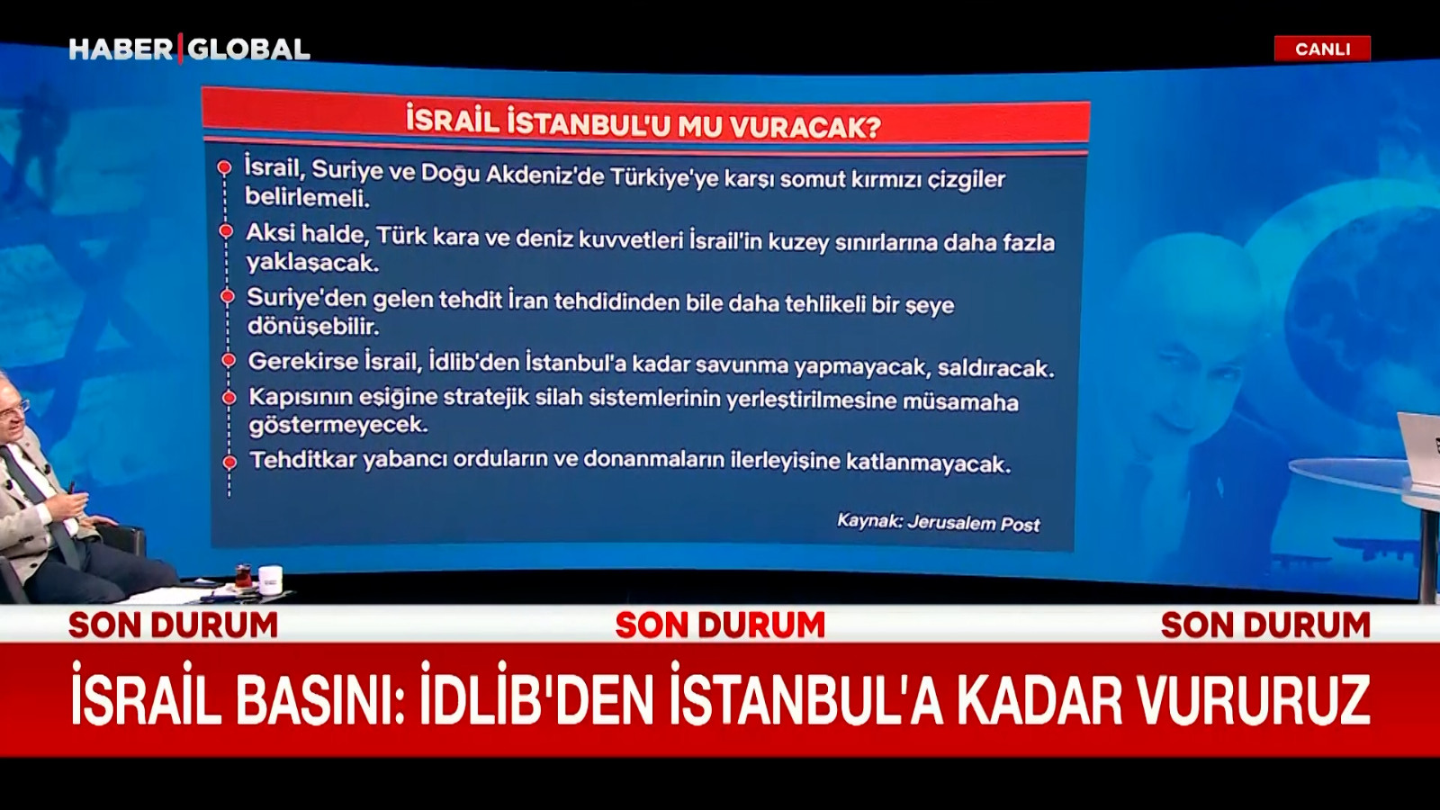 İsrail basını: İdlib’ten İstanbul’a kadar vururuz