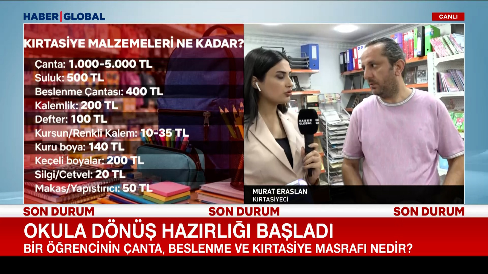 Okula dönüş hazırlığı başladı, kırtasiye malzemeleri ne kadar?