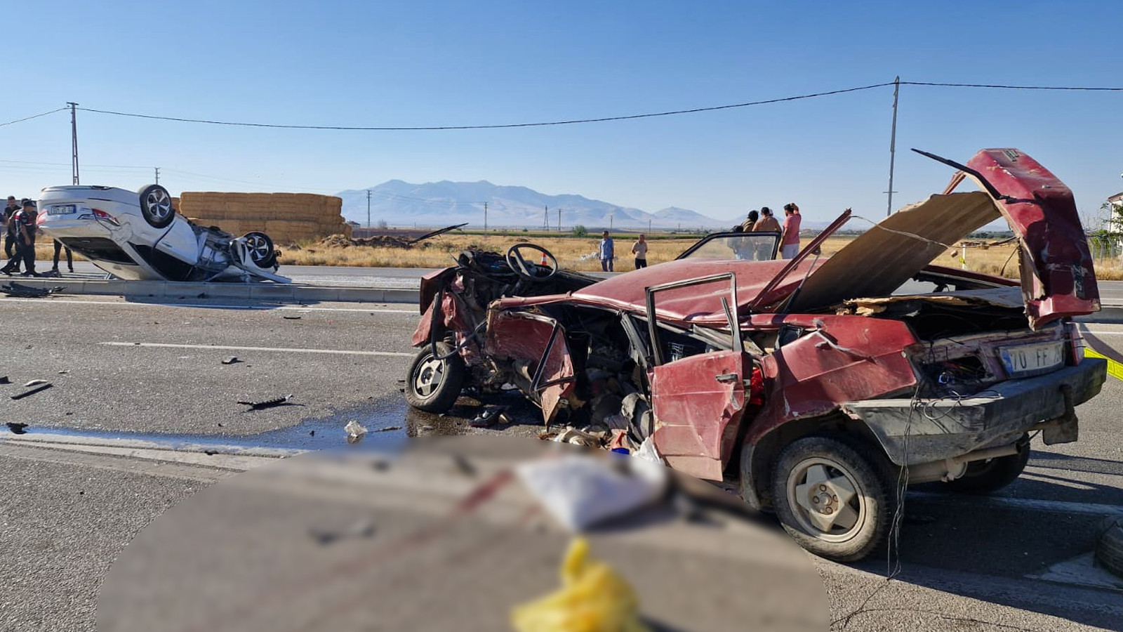 Karaman’da feci kaza: 2’si çocuk çok sayıda yaralı var