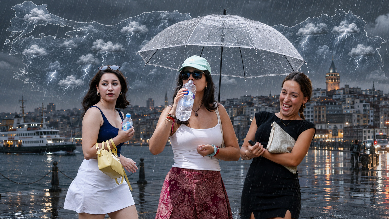 Meteoroloji haritayı yeniledi: İstanbul dahil 62 ilde hafta sonu sağanak alarmı