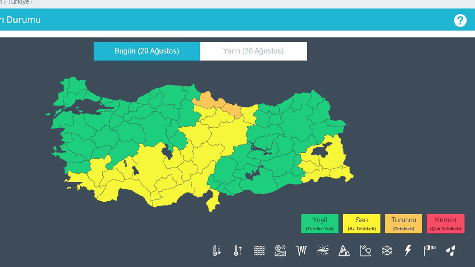 Meteoroloji'den 26 ilimiz için sarı ve turuncu kodlu uyarı: Çok şiddetli kuvvetli yağış geliyor