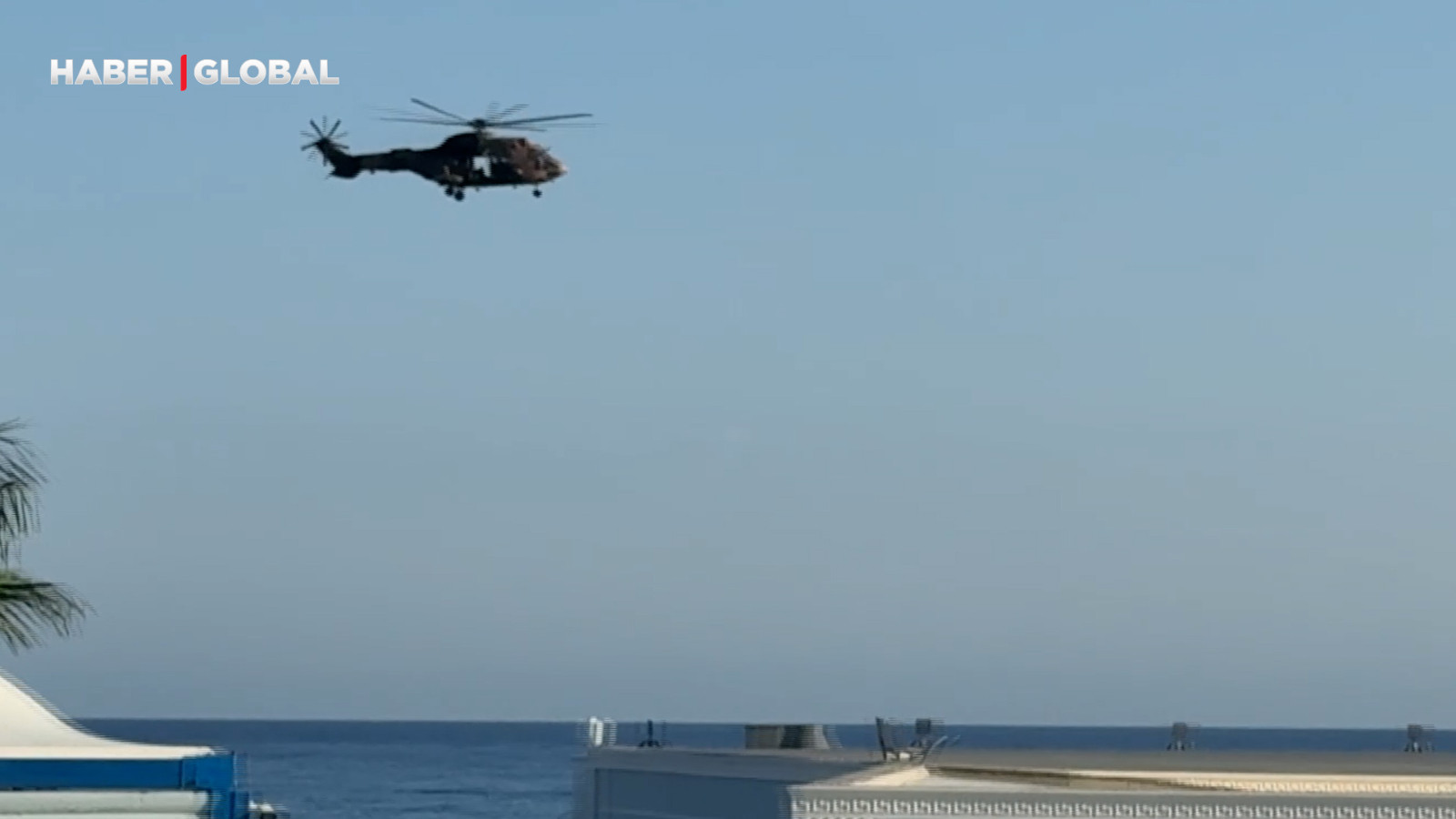 Girne’deki feribot faciasında kayıp 18 kişiyi arama çalışmaları havadan destekli devam ediyor